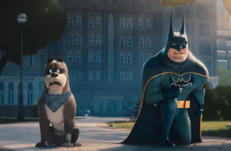 Keanu Reeves as Batman with Kevin Hart as Bat-Hound in DC League Of Super-Pets