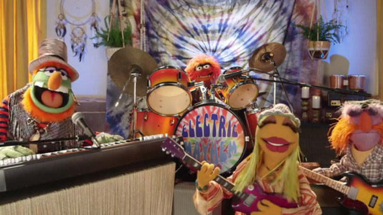 The Electric Mayhem Band, comprised of Dr. Teeth, Janice, and Animal, will be the focus of a new Muppets series on Disney+.