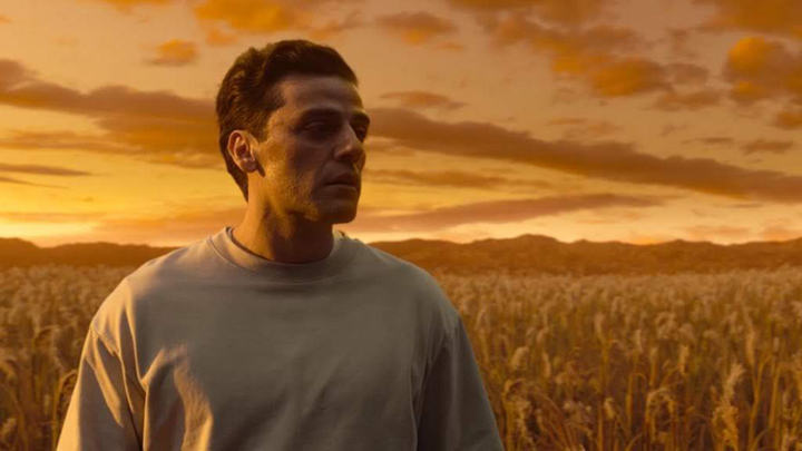 Marc Spector (Oscar Isaac) arrives in the Field of Reeds in a still from the Disney+ series "Moon Knight."