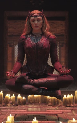 Elizabeth Olsen as the Scarlet Witch in Doctor Strange in the Multiverse of Madness