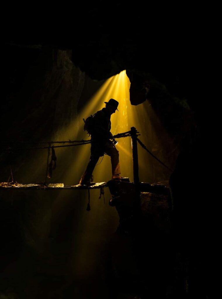 Indiana Jones 5 silhouette of Harrison Ford