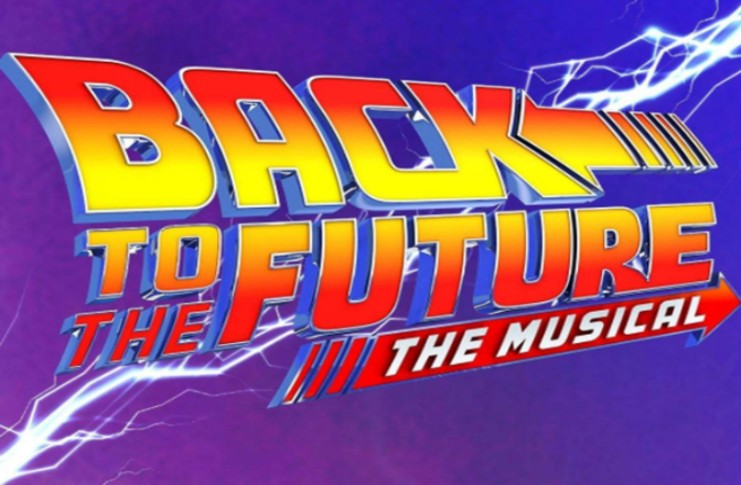 back to the future the musical logo