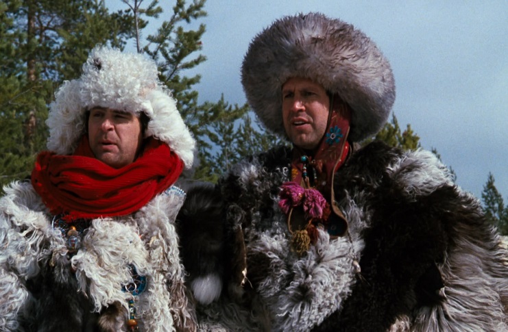Dan Aykroyd and Chevy Chase in Spies Like Us