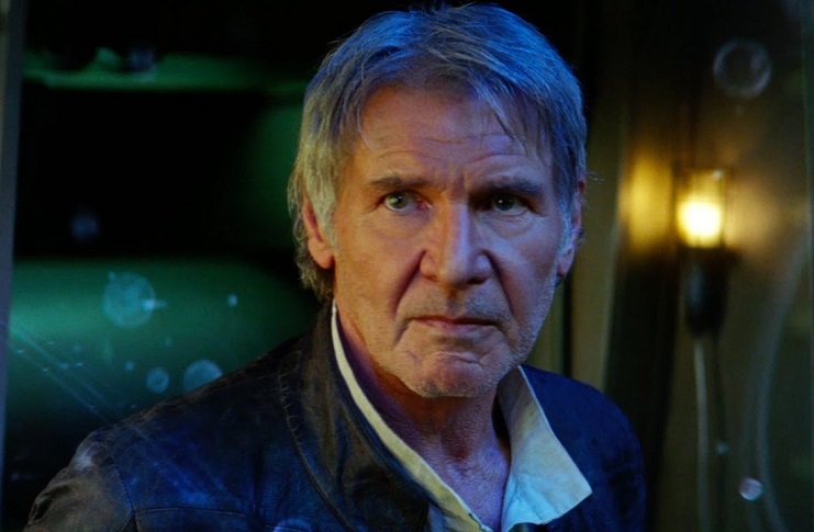 Harrison Ford as Han Solo in Star Wars: The Force Awakens