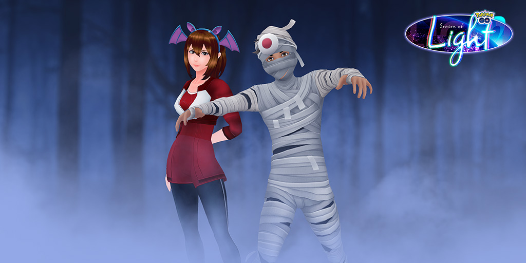 Two new costumes and an updated spooky avatar pose are coming to Pokémon GO.