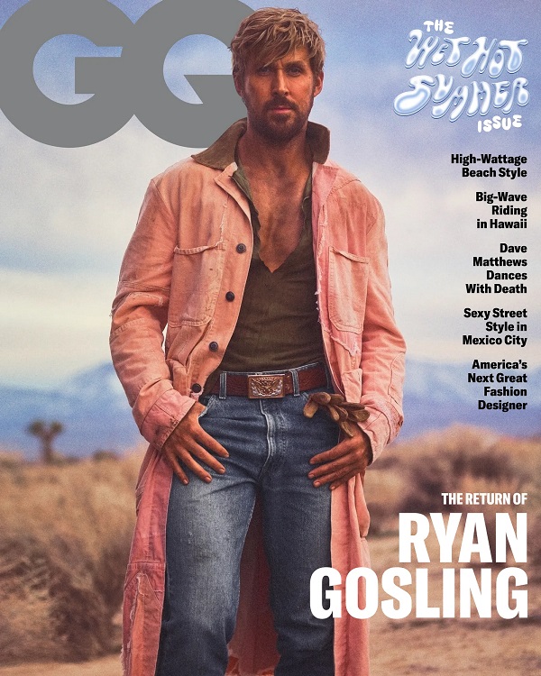 Ryan Gosling on the cover of GQ